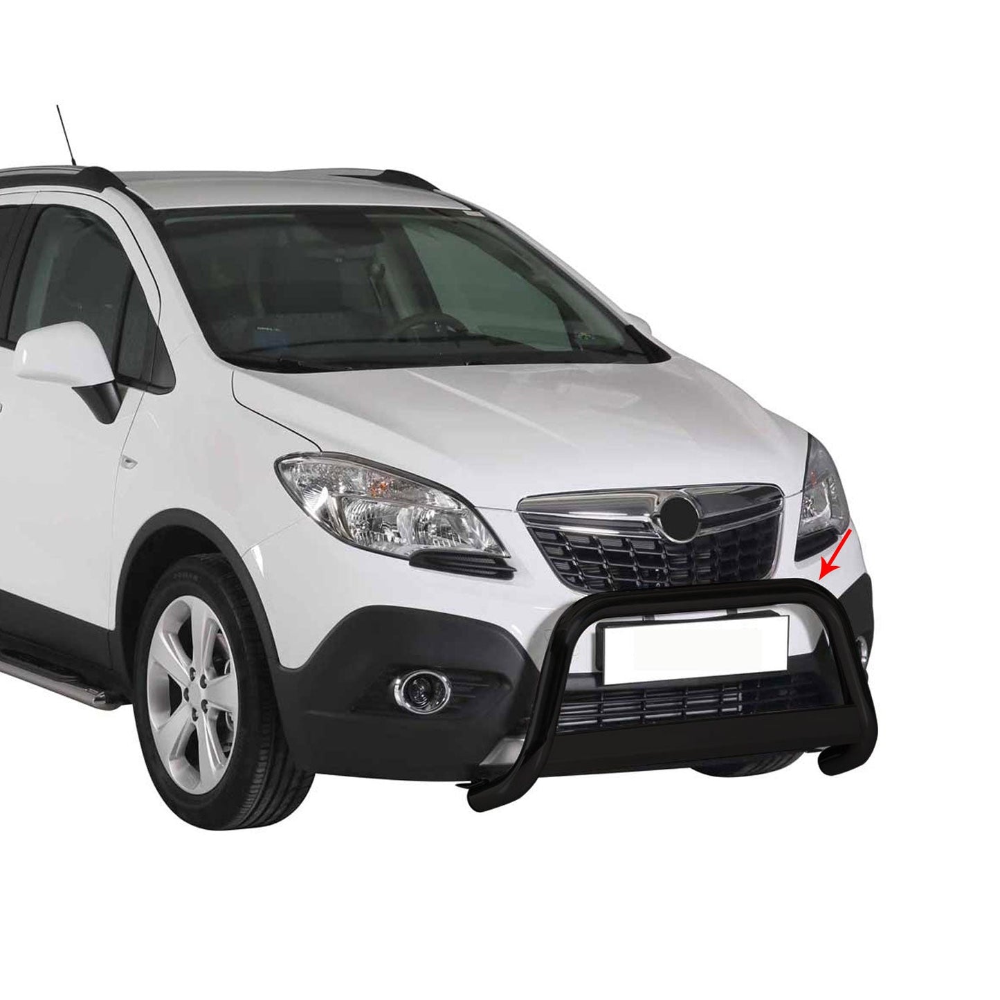 Bară de protecție/buton față pentru Opel Mokka 2012-2016 ø63mm oțel negru protecție