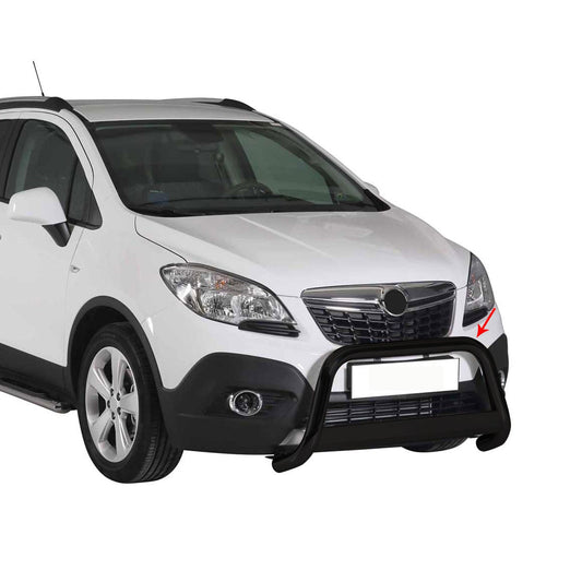 Bară de protecție/buton față pentru Opel Mokka 2012-2016 ø63mm oțel negru protecție
