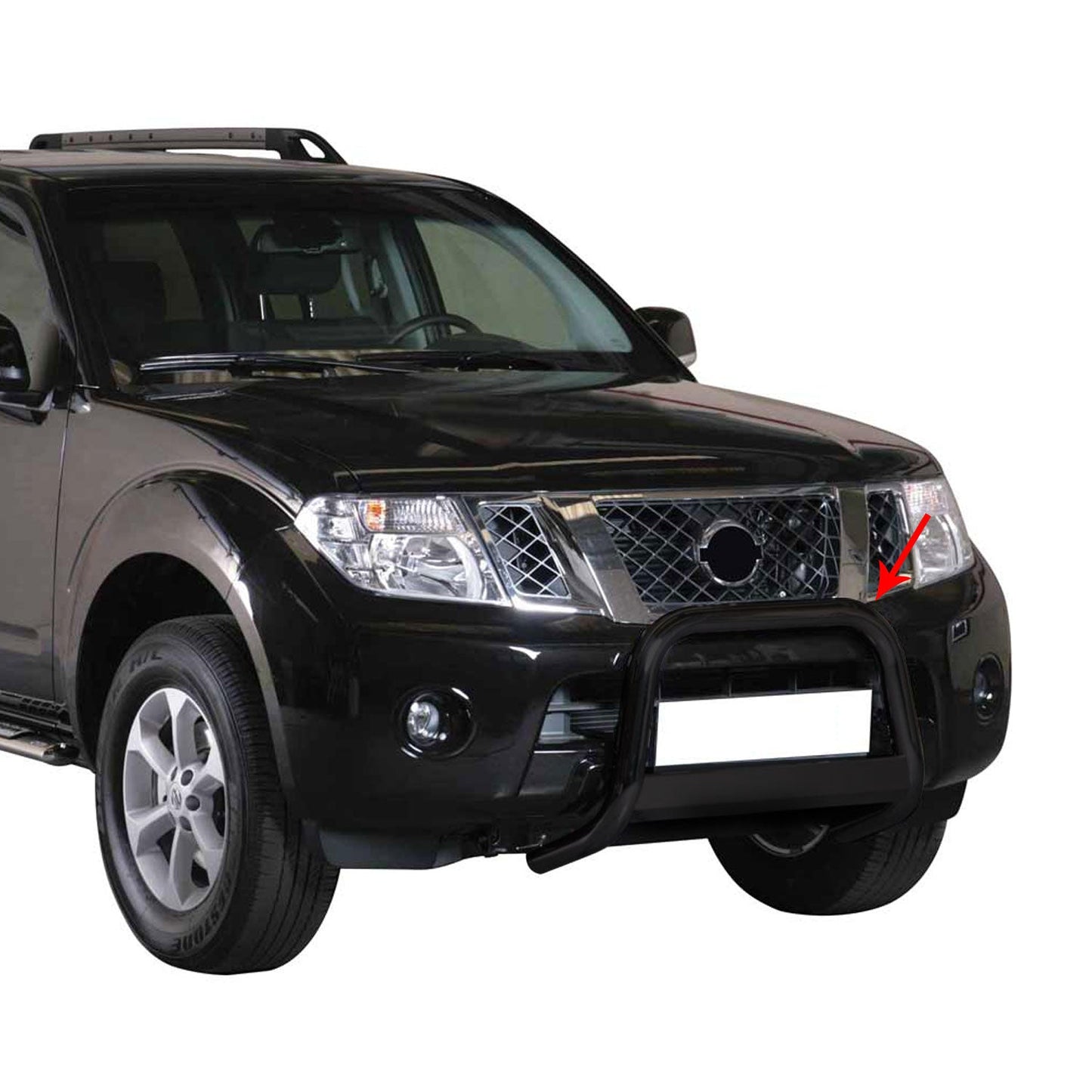 Bară de protecție/buton față pentru Nissan Pathfinder 2010-2013, ø63mm, oțel, negru