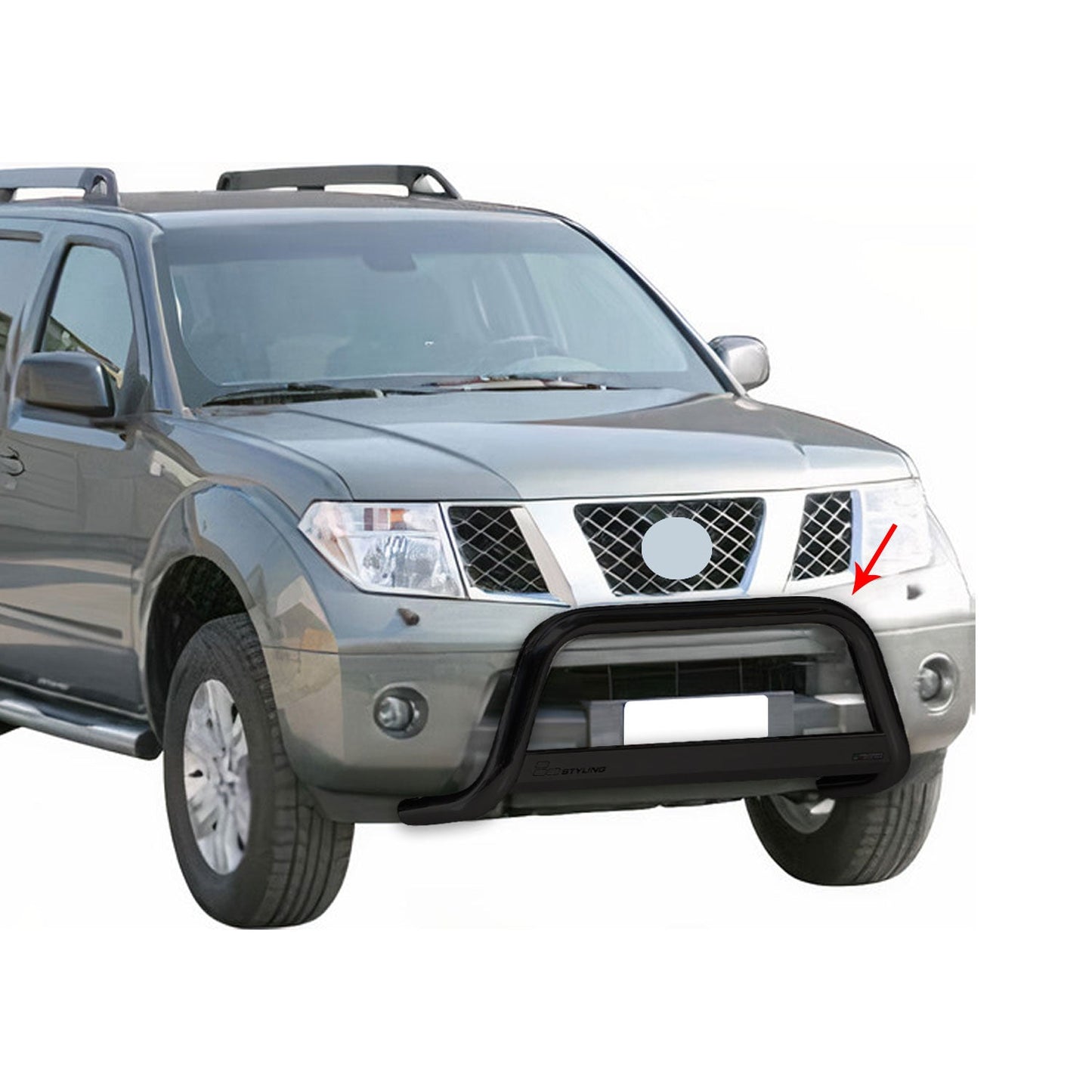 Bară de protecție/buton față pentru Nissan Pathfinder 2005-2011 ø63mm oțel negru