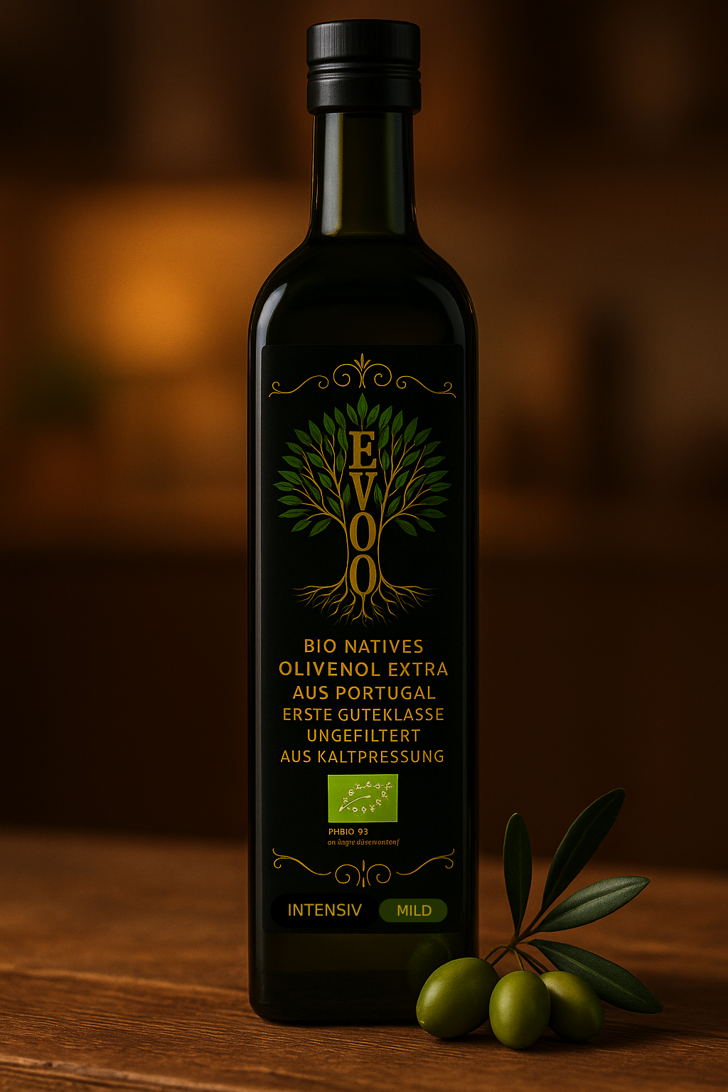 Faire-Früchte Mild Olivenöl Galega Nativ Extra Sanft Harmonisch Portugiesisch - 0,75L Bio Kaltgepresst