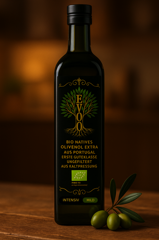 Faire-Früchte Mild Olivenöl Galega Nativ Extra Sanft Harmonisch Portugiesisch - 0,75L Bio Kaltgepresst