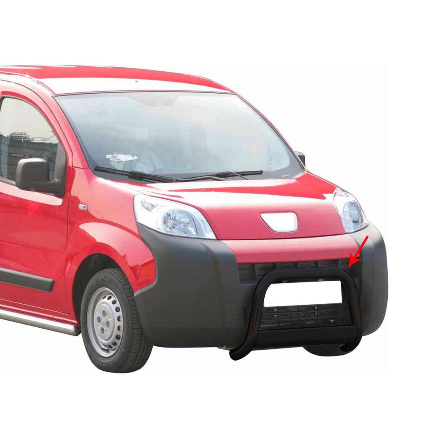 Bară de protecție/buton față pentru Peugeot Bipper 2008-2016 ø63mm oțel negru