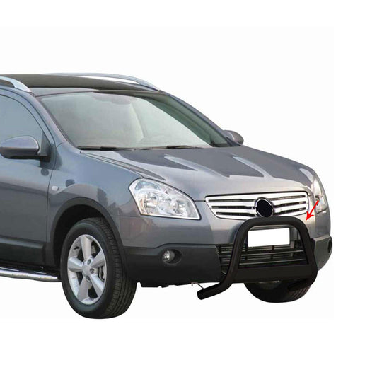 Bară de protecție/buton față pentru Nissan Qashqai +2 2008-2013 ø63mm oțel negru