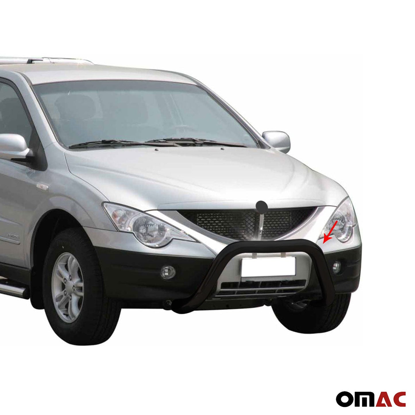 Bară de protecție/buton față pentru Ssangyong Actyon Sports 2012-2018 ø76 Negru