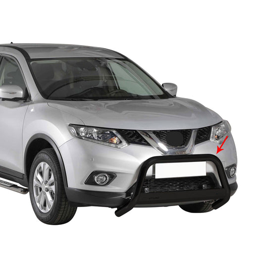 Bară de protecție/buton față pentru Nissan X-Trail 2015-2017, ø63mm, oțel, negru