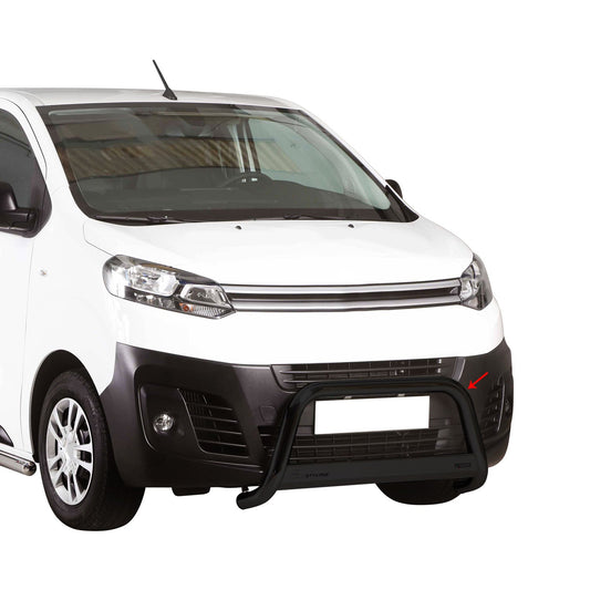 Bară de protecție/buton față pentru Citroen Jumpy 2016-2025 ø63mm oțel negru