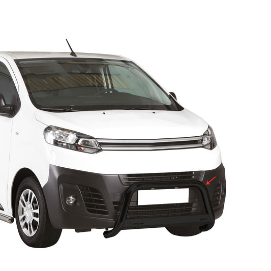 Bară de protecție/buton față pentru Citroen Jumpy Spacetourer 2016-2025 ø63 Negru