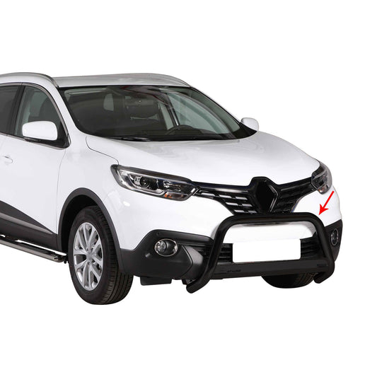 Bară de protecție/buton față pentru Renault Kadjar 2015-2018, ø63mm, oțel, negru