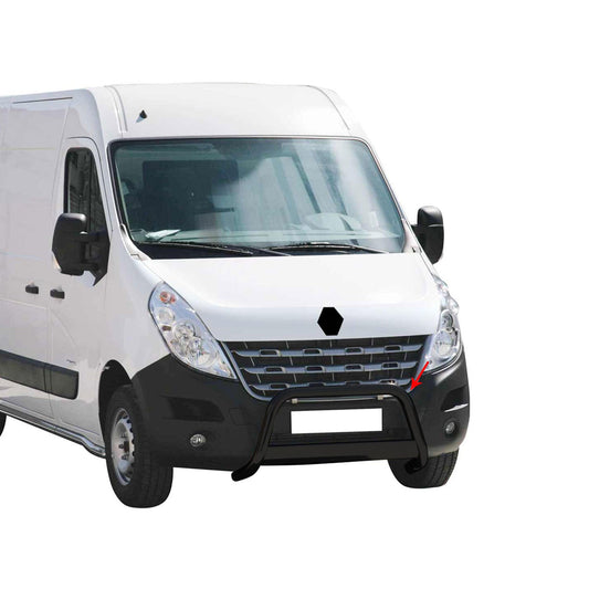 Bară de protecție/buton față pentru Renault Master 2010-2018, ø63mm, oțel, negru