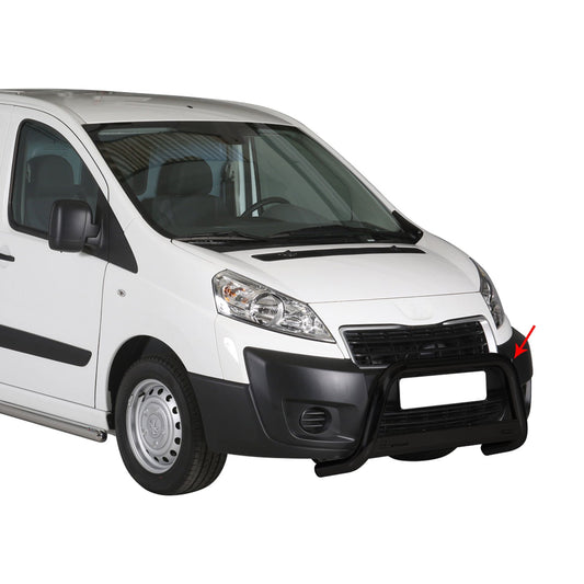 Bară de protecție/buton față pentru Peugeot Expert 2012-2016, ø63mm, oțel, negru