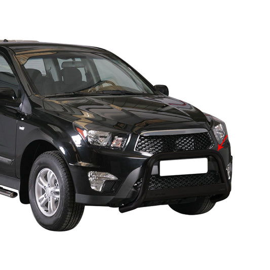 Bară de protecție/buton față pentru Ssangyong Actyon Sports 2012-2018 ø63 Negru