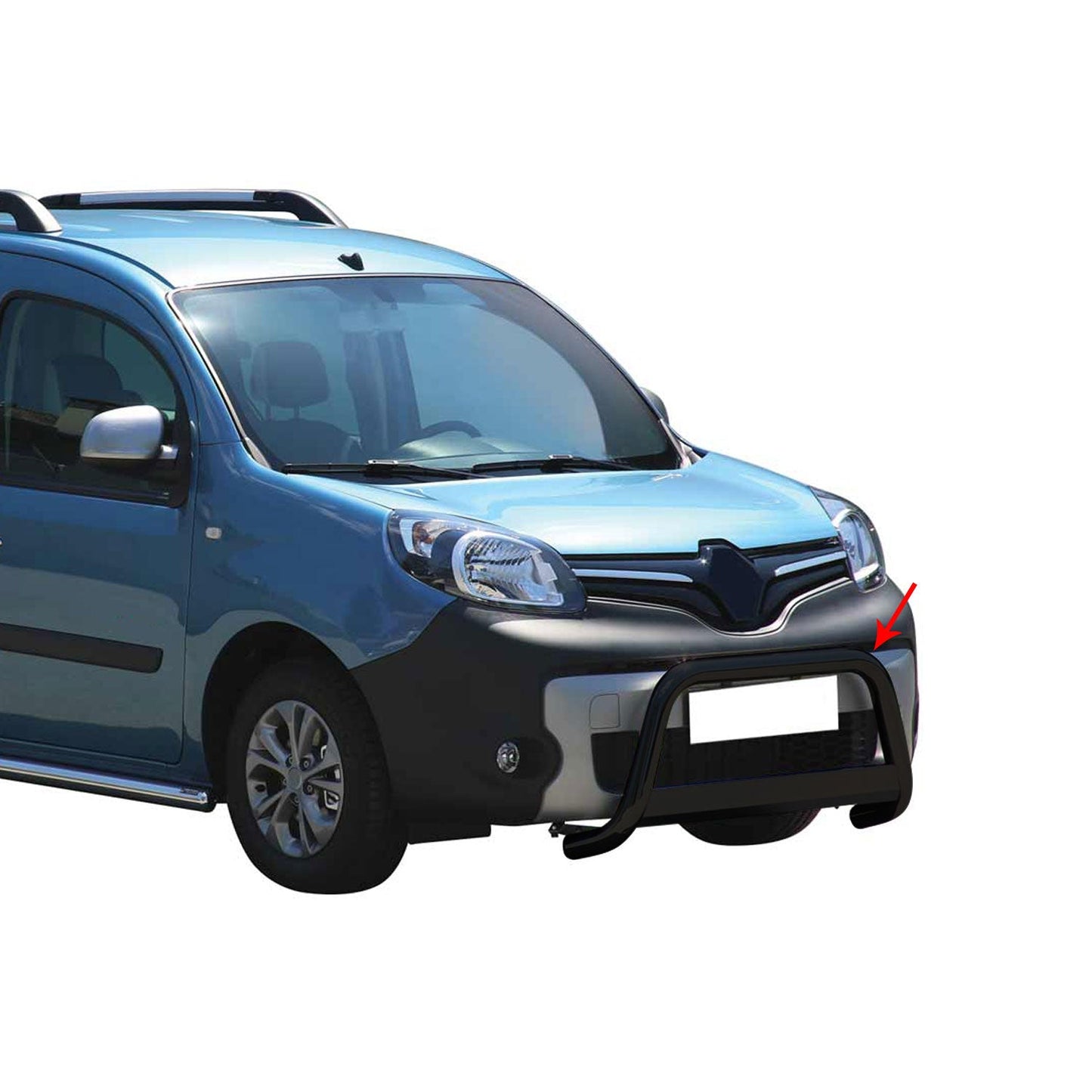 Bară de protecție/buton față pentru Renault Kangoo 2014-2021 ø63mm oțel negru