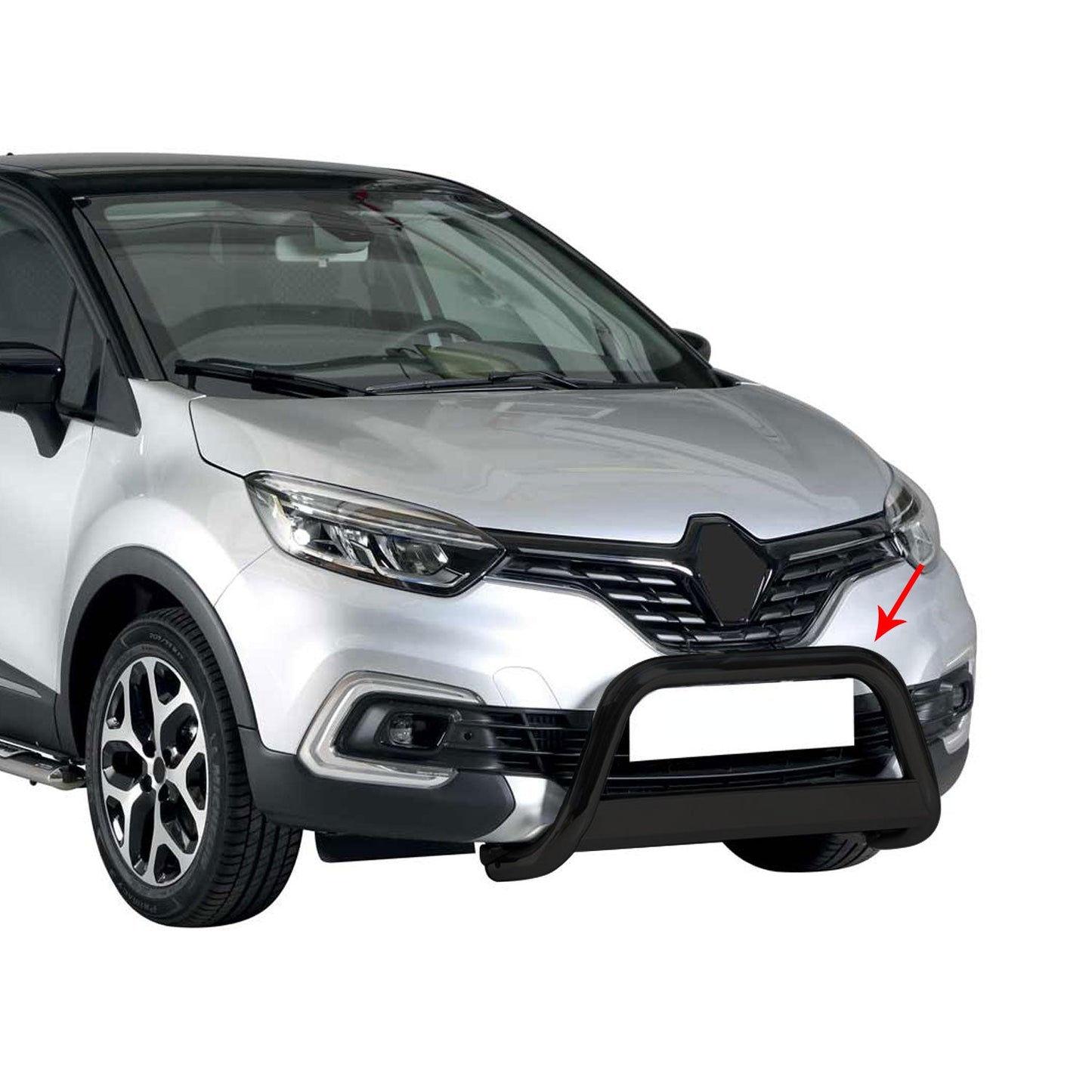 Frontbügel Frontschutzbügel für Renault Captur 2017-2019 ø63mm Stahl Schwarz