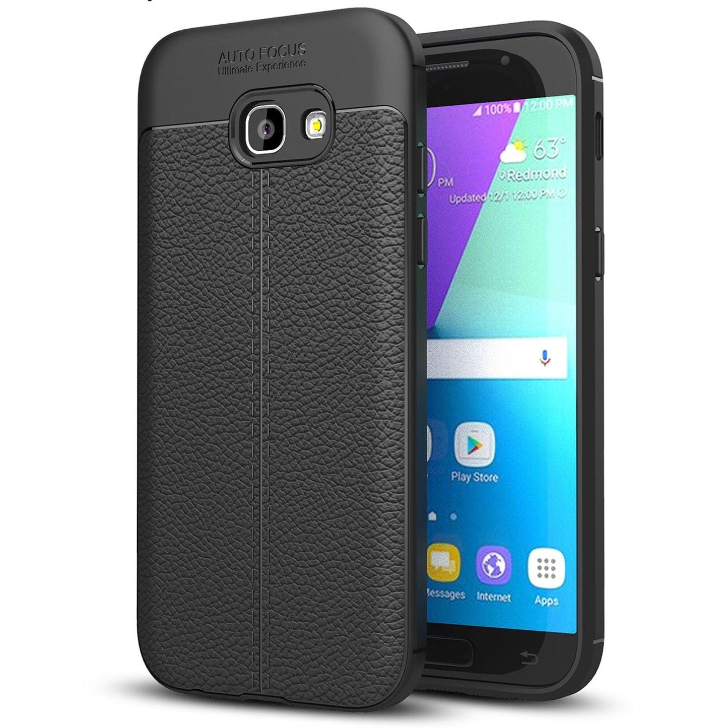 Samsung Galaxy A5 2017 Leder Look Handy Hülle von NALIA Silikon Case Cover Schutz