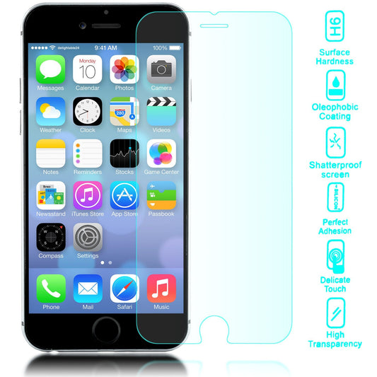NALIA Schutzglas für Apple iPhone 6 Plus / 6S Plus, 9H Glasfolie Displayschutz