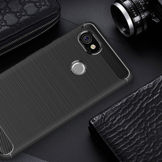 Etui Nalia Pixel 2 XL Vortex Carbon Style – cienkie silikonowe etui z TPU, idealnie dopasowane