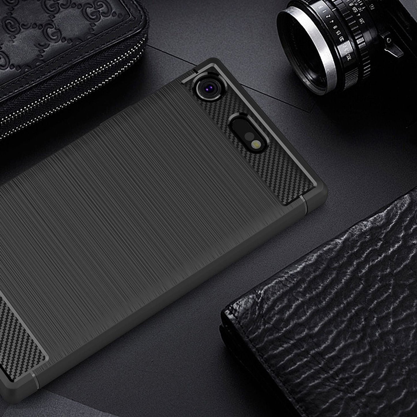 Carcasă de protecție subțire pentru Sony Xperia XZ1 Compact - Dimensiune XZ1 Compact, Material silicon TPU, Potrivire precisă