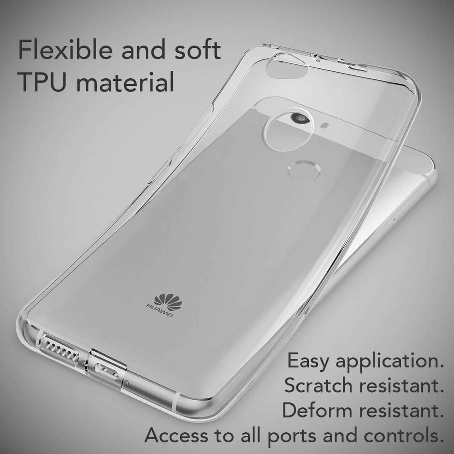 NALIA Huawei Nova Hülle Silikon Motiv Case Transparent Hochwertig - Dünn 0,6 Mm Schutz