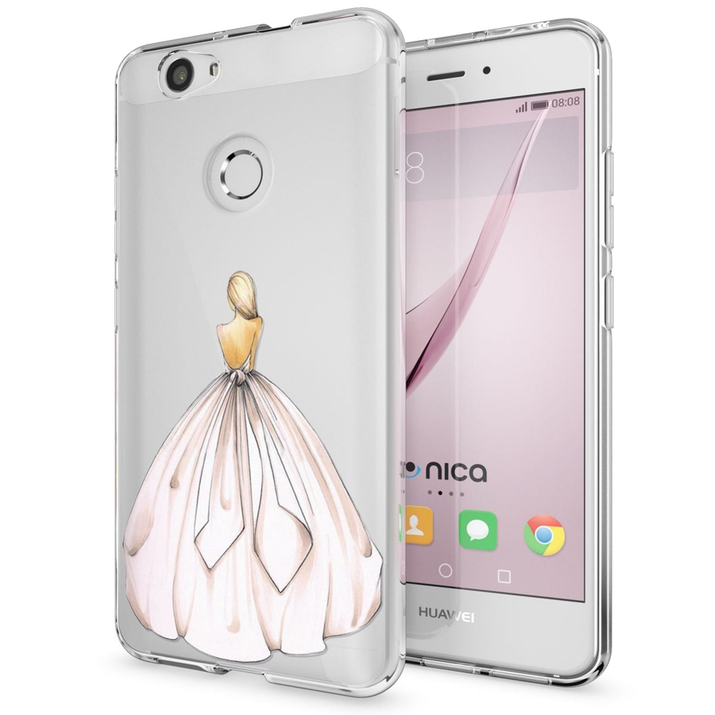 NALIA Huawei Nova Hülle Silikon Motiv Case Transparent Hochwertig - Dünn 0,6 Mm Schutz