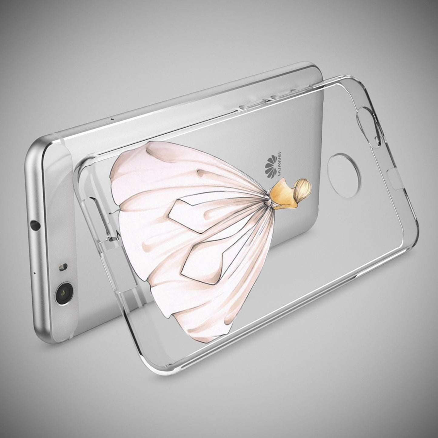NALIA Huawei Nova Hülle Silikon Motiv Case Transparent Hochwertig - Dünn 0,6 Mm Schutz