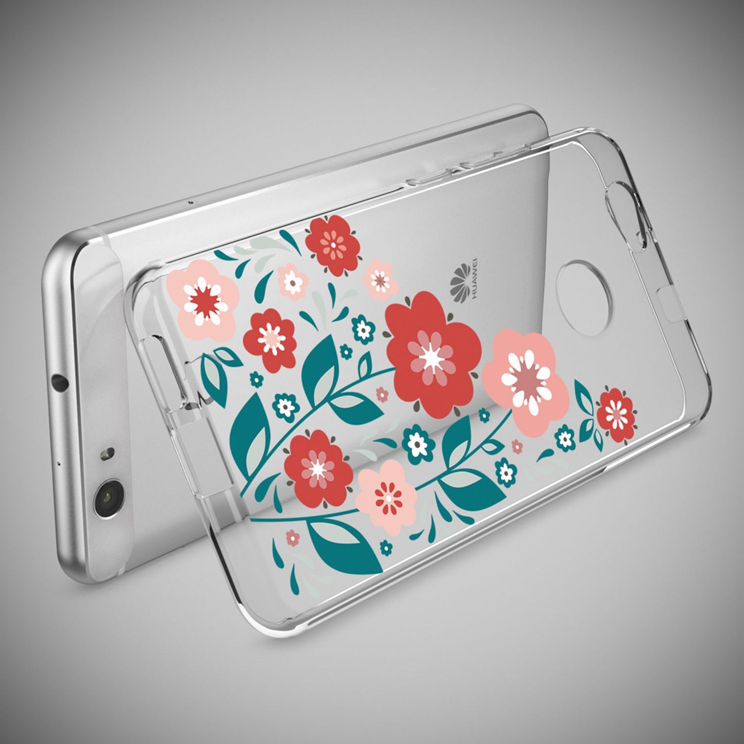 NALIA Huawei Nova Hülle Silikon Motiv Case Transparent Hochwertig - Dünn 0,6 Mm Schutz