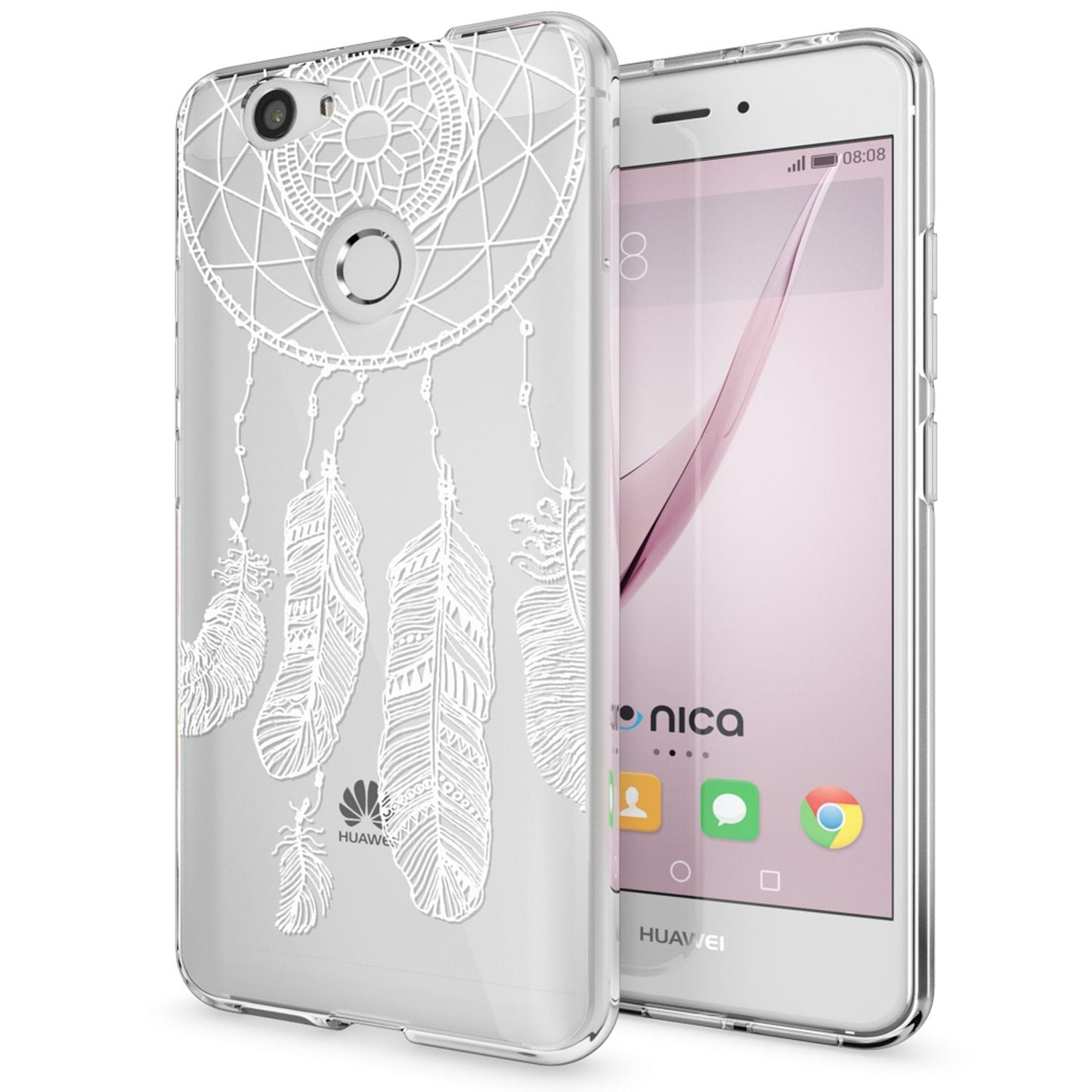 NALIA Huawei Nova Hülle Silikon Motiv Case Transparent Hochwertig - Dünn 0,6 Mm Schutz