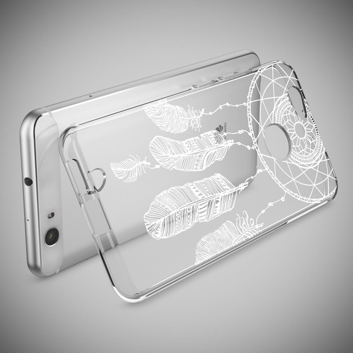 NALIA Huawei Nova Hülle Silikon Motiv Case Transparent Hochwertig - Dünn 0,6 Mm Schutz