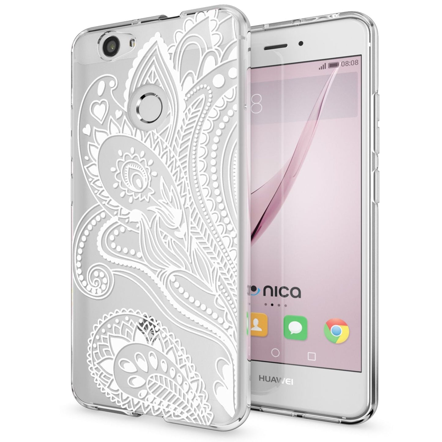 NALIA Huawei Nova Hülle Silikon Motiv Case Transparent Hochwertig - Dünn 0,6 Mm Schutz