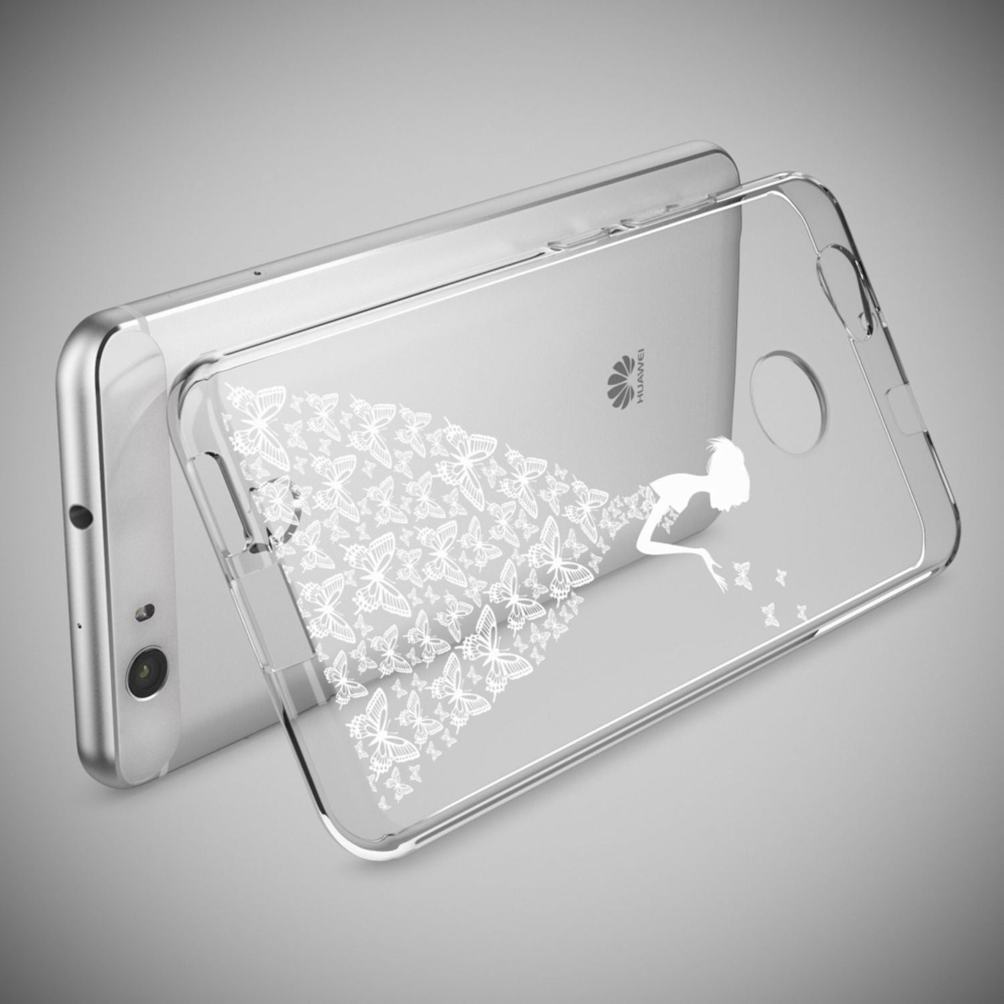 NALIA Huawei Nova Hülle Silikon Motiv Case Transparent Hochwertig - Dünn 0,6 Mm Schutz