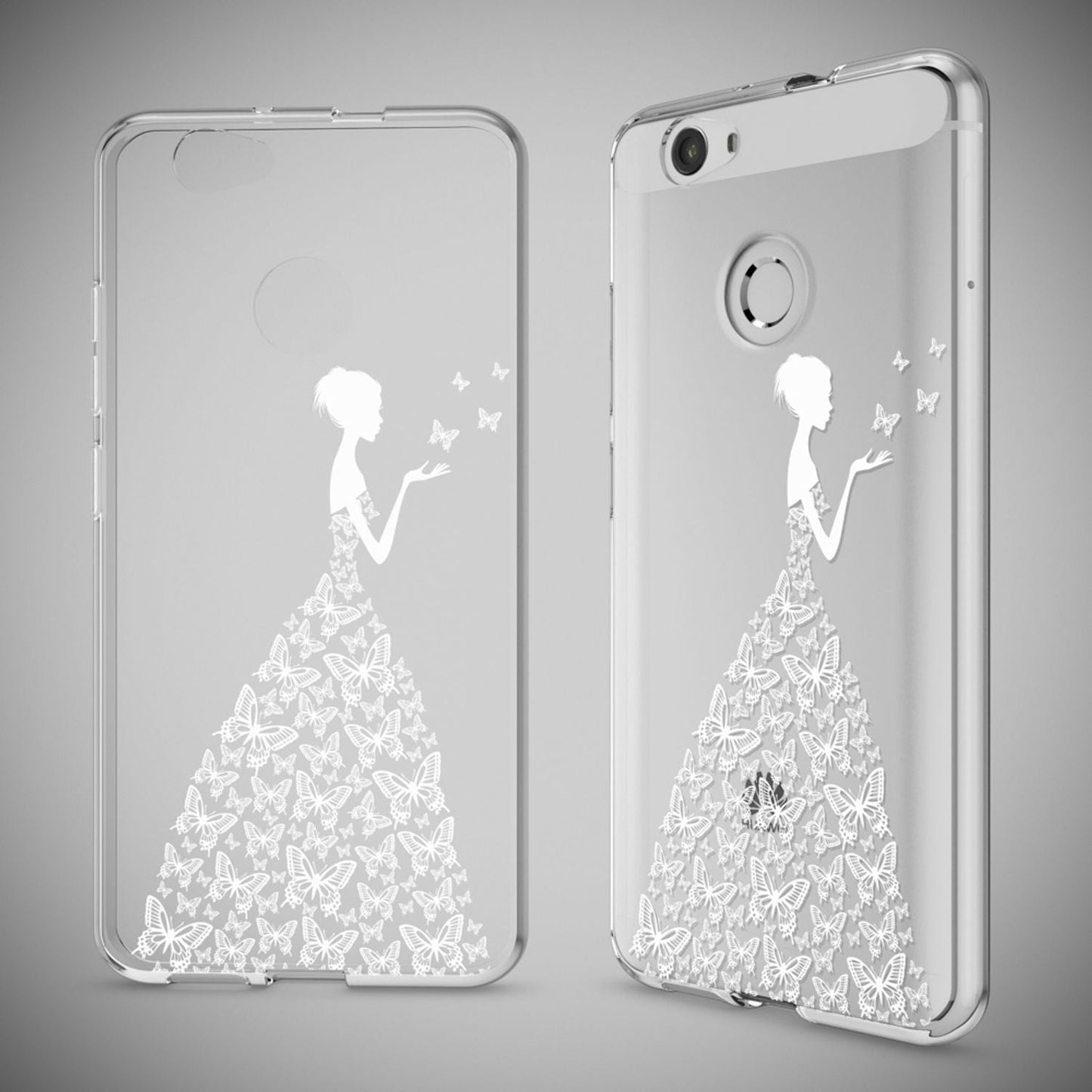 NALIA Huawei Nova Hülle Silikon Motiv Case Transparent Hochwertig - Dünn 0,6 Mm Schutz