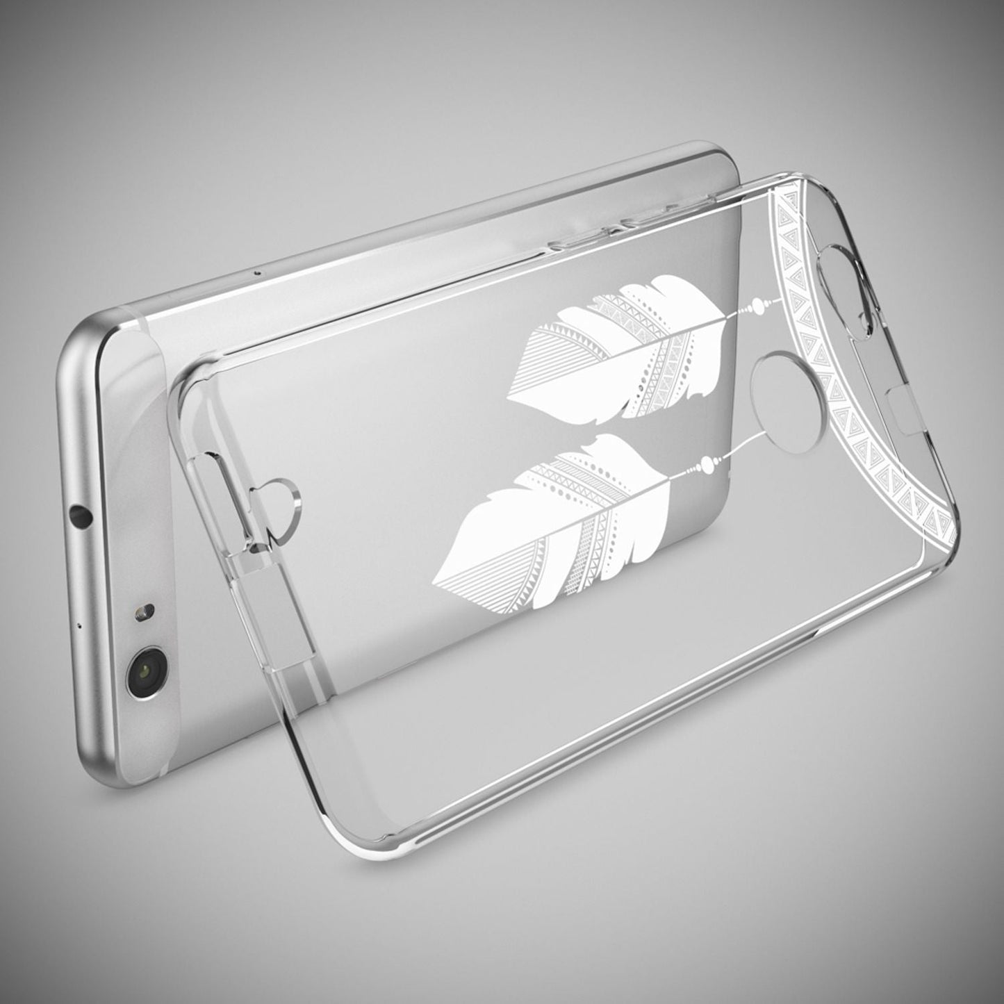 NALIA Huawei Nova Hülle Silikon Motiv Case Transparent Hochwertig - Dünn 0,6 Mm Schutz