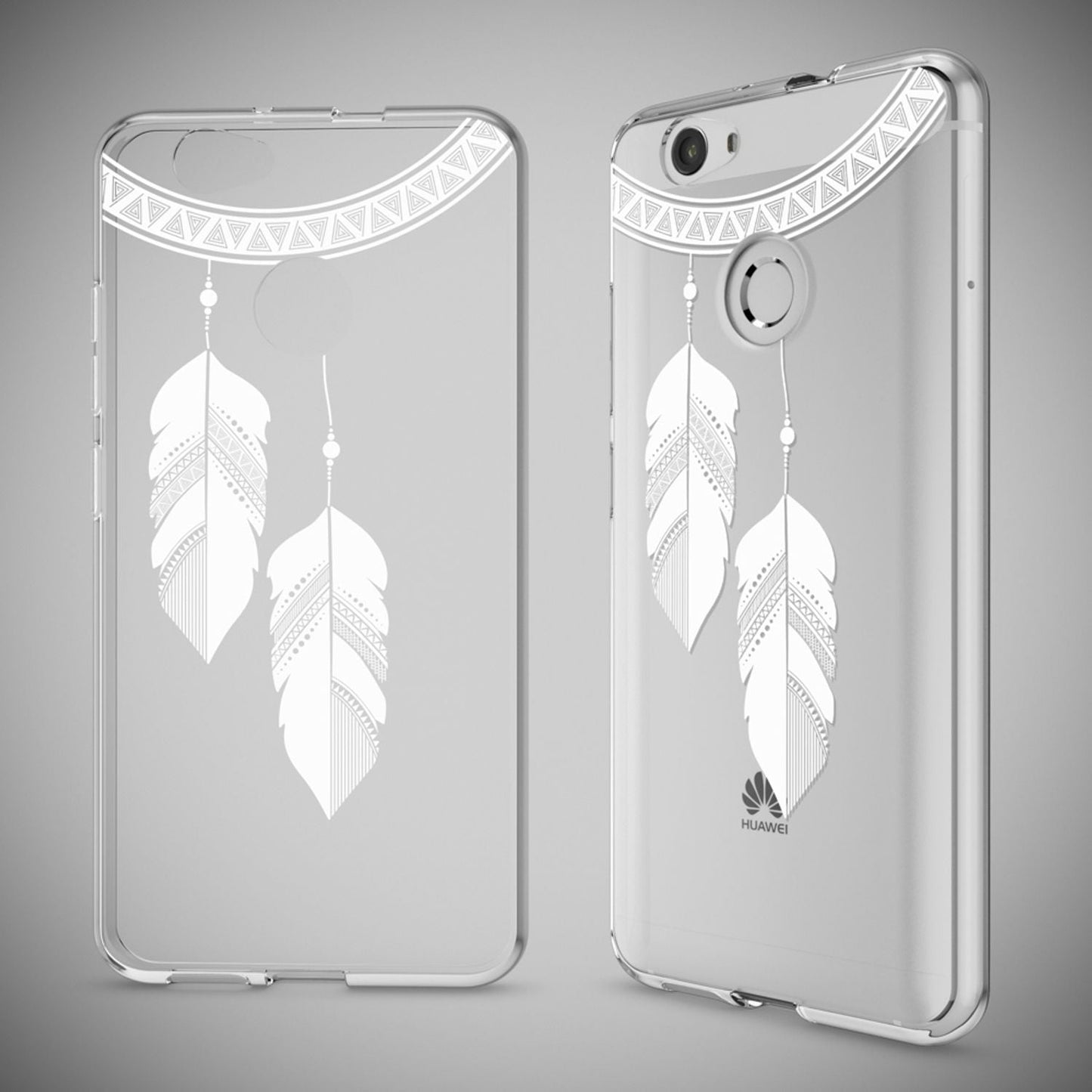NALIA Huawei Nova Hülle Silikon Motiv Case Transparent Hochwertig - Dünn 0,6 Mm Schutz
