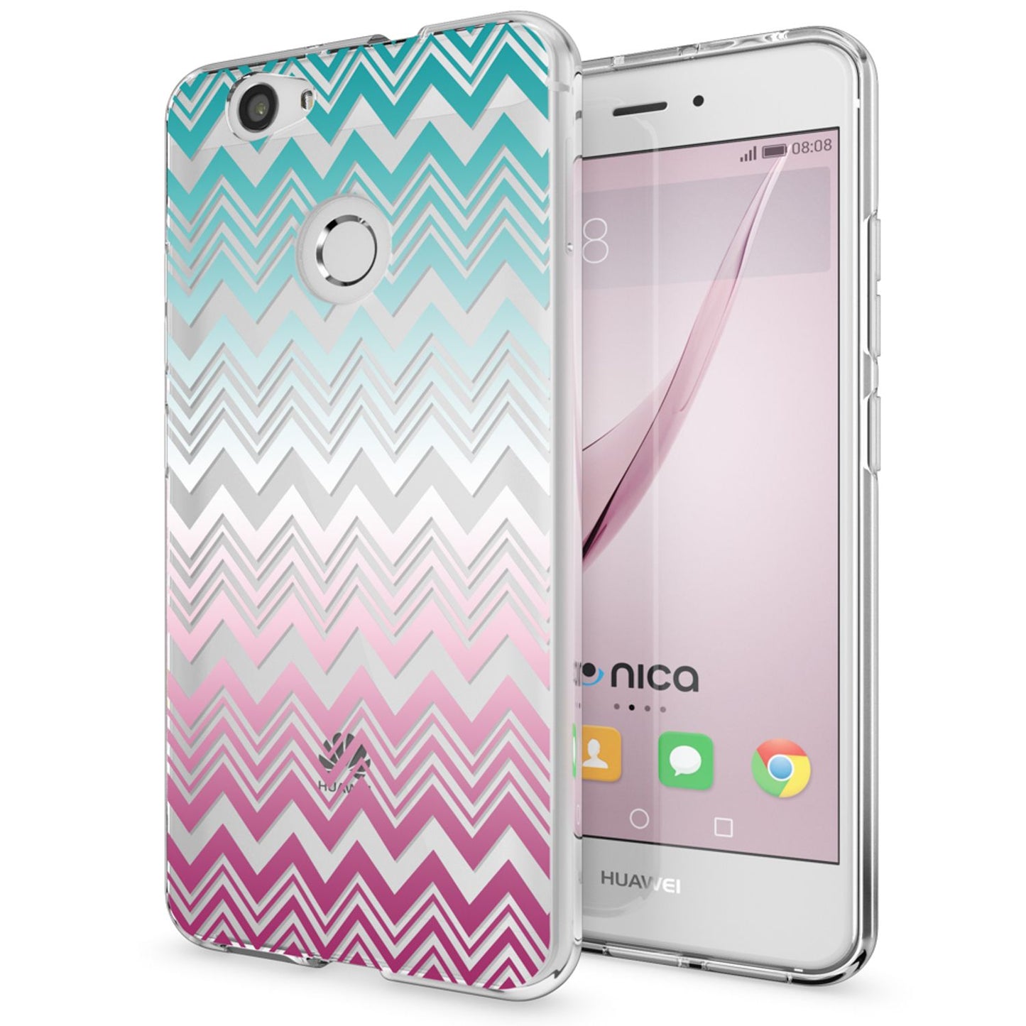 NALIA Huawei Nova Hülle Silikon Motiv Case Transparent Hochwertig - Dünn 0,6 Mm Schutz