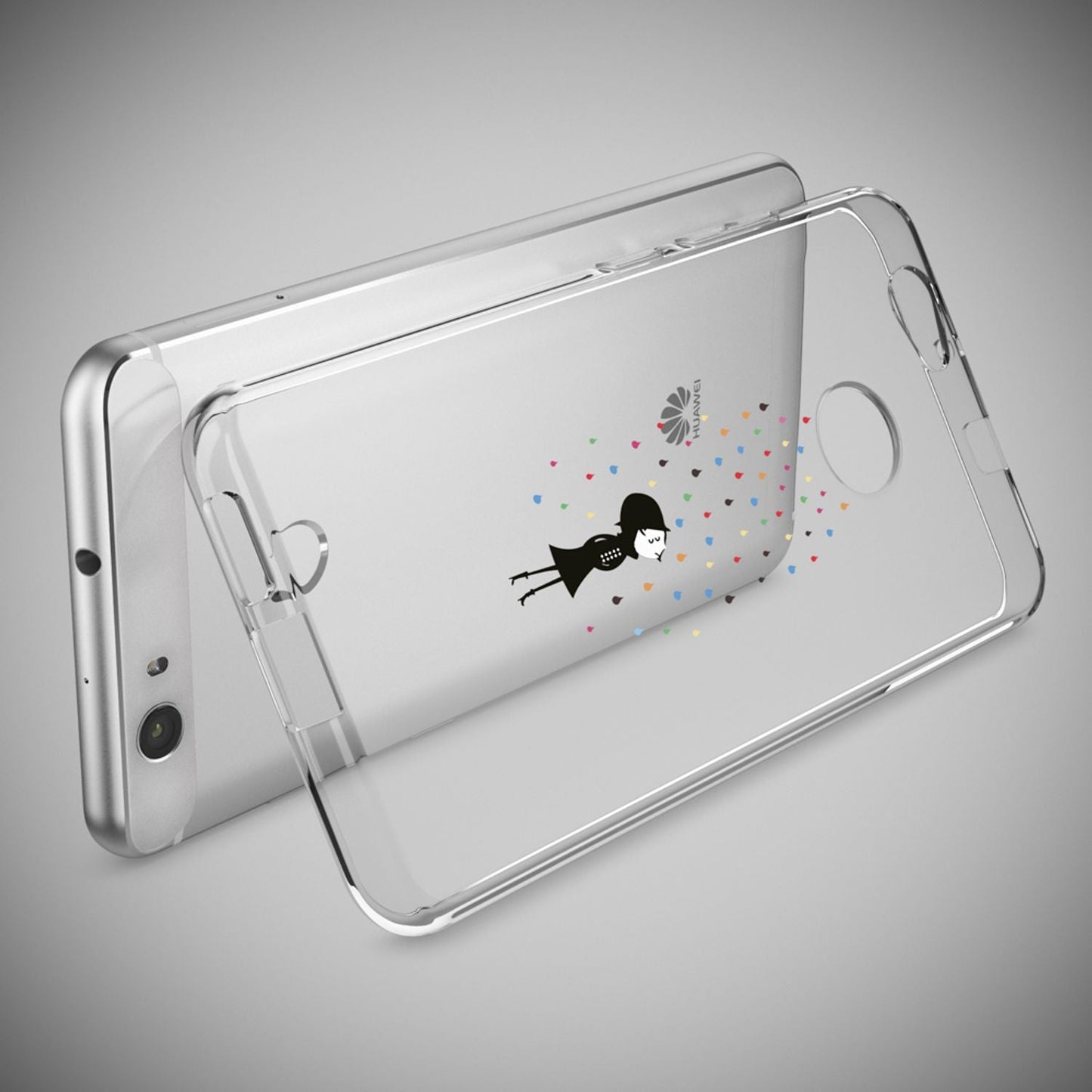 NALIA Huawei Nova Hülle Silikon Motiv Case Transparent Hochwertig - Dünn 0,6 Mm Schutz