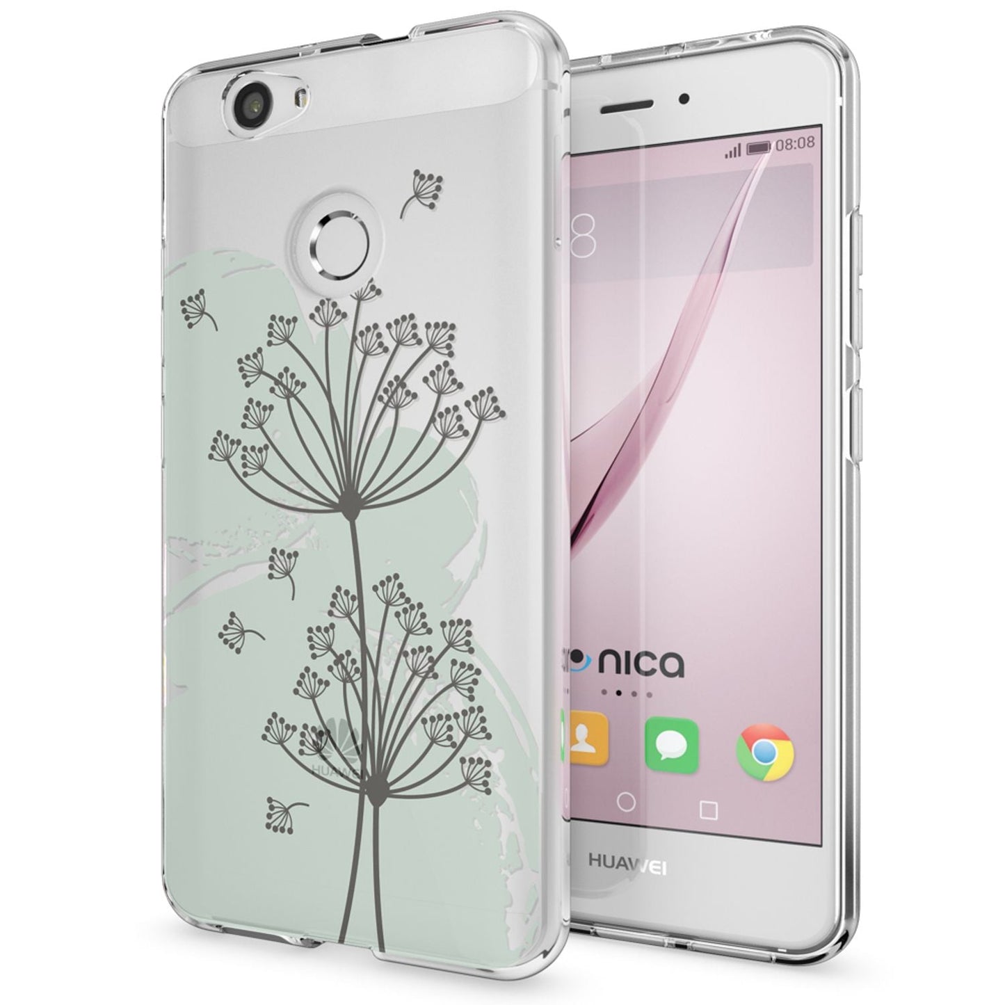 NALIA Huawei Nova Hülle Silikon Motiv Case Transparent Hochwertig - Dünn 0,6 Mm Schutz