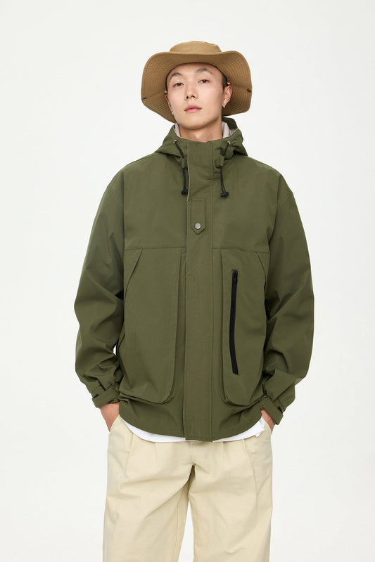Men's Waterproof Jacket in Olive