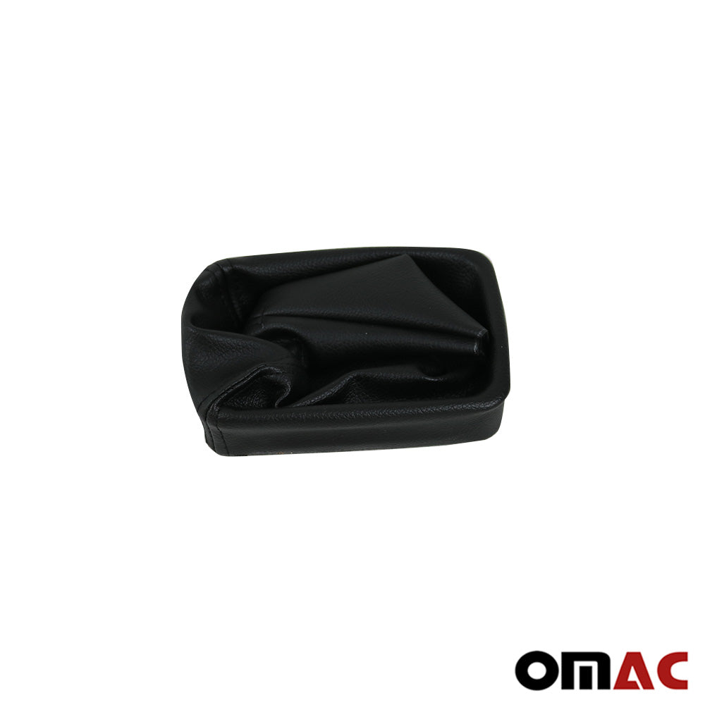 Maneră și manșon frână de mână pentru Mercedes W203 2000-2007, piele ecologică, negru