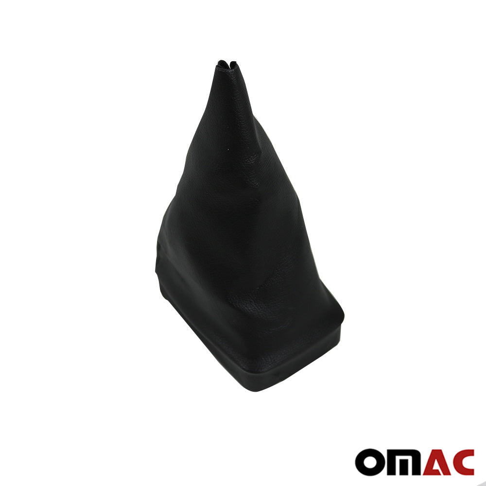 Maneră și manșon frână de mână pentru Mercedes W203 2000-2007, piele ecologică, negru