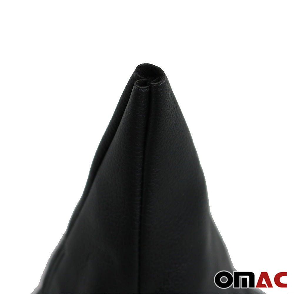 Maneră și manșon frână de mână pentru Mercedes W203 2000-2007, piele ecologică, negru