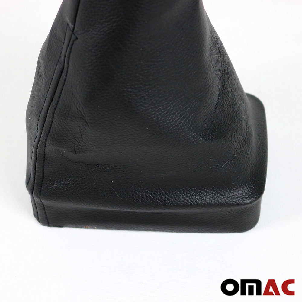 Maneră și manșon frână de mână pentru Mercedes W203 2000-2007, piele ecologică, negru