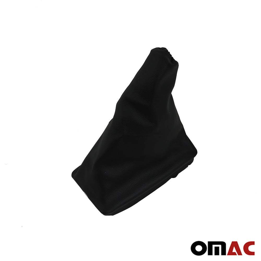 Manetă/mâner frână de mână pentru Opel Corsa C 2000-2009, piele ecologică neagră, 1 bucată