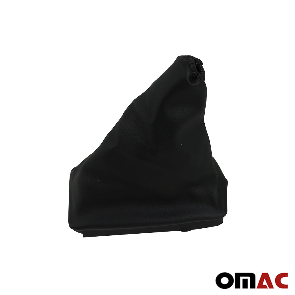 Manetă/mâner frână de mână pentru Opel Corsa C 2000-2009, piele ecologică neagră, 1 bucată