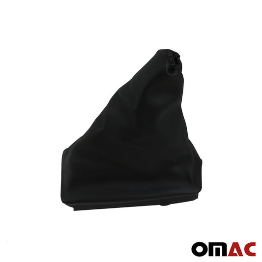 Manetă/mâner frână de mână pentru Opel Corsa C 2000-2009, piele ecologică neagră, 1 bucată