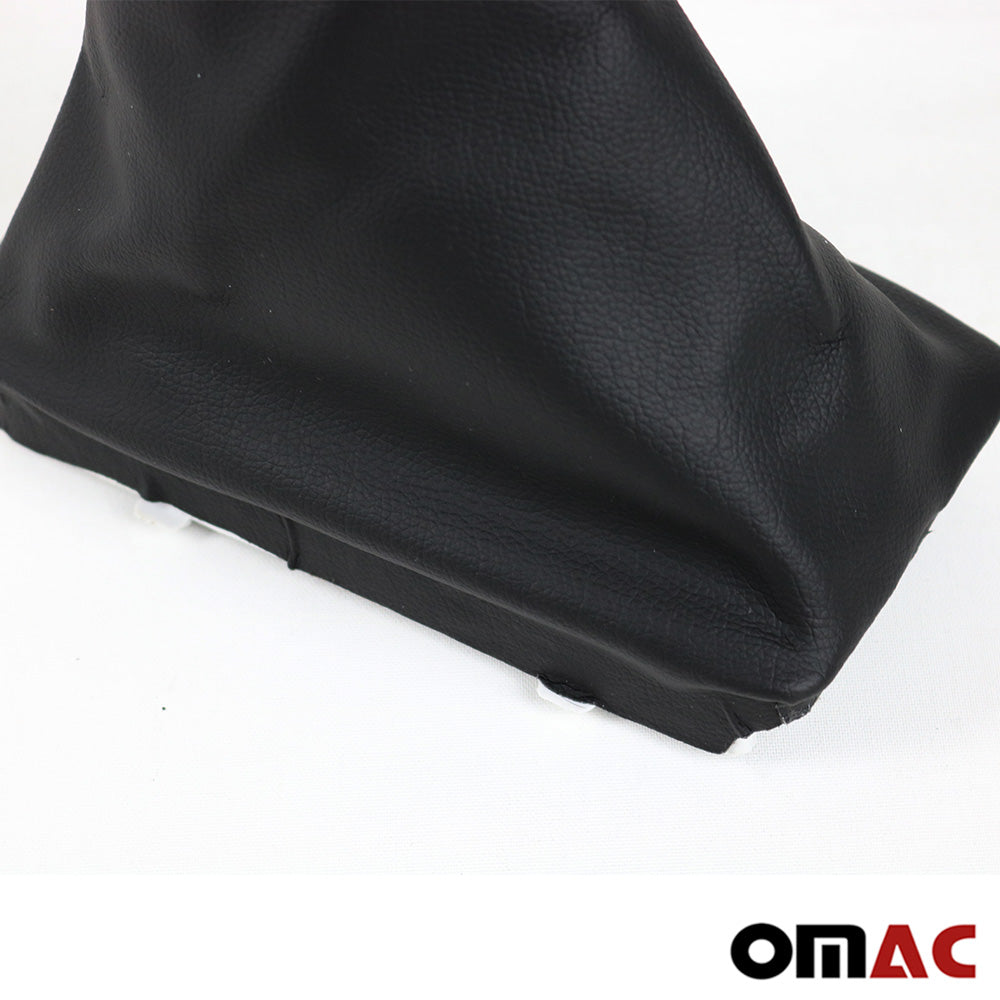 Manetă/mâner frână de mână pentru Opel Corsa C 2000-2009, piele ecologică neagră, 1 bucată