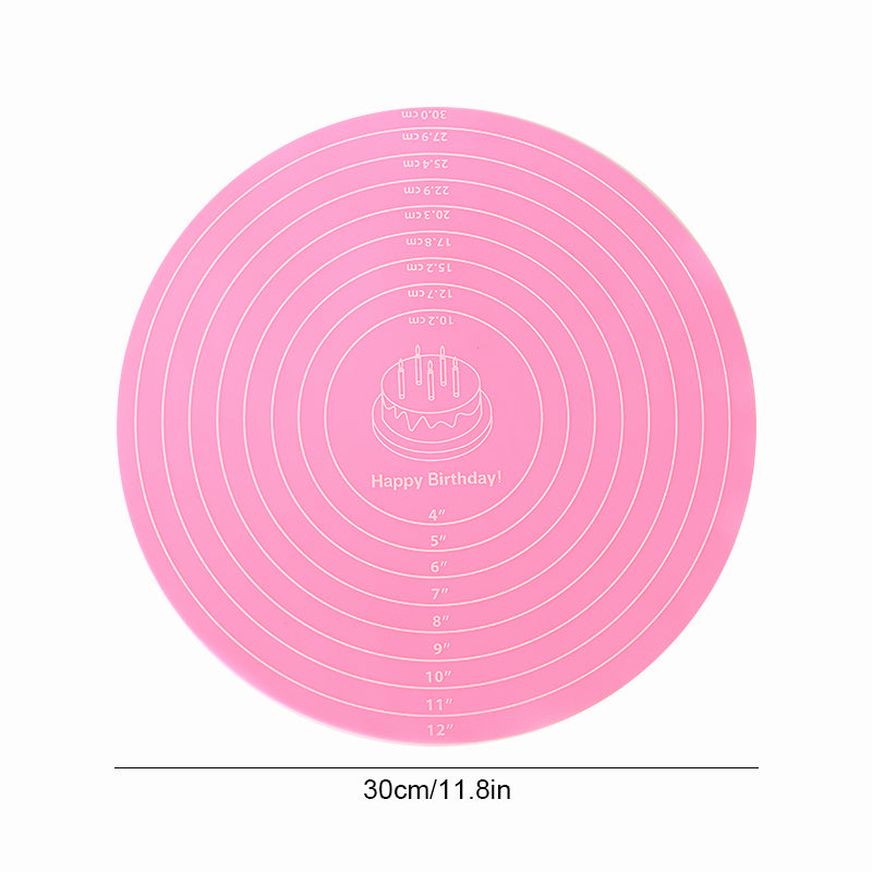 FAIS DU Cake Turntable Pat Silicone Baking Mat For Cake with Size Non-stick High Temperature Resistant Bake Tool Kitchen Gadget