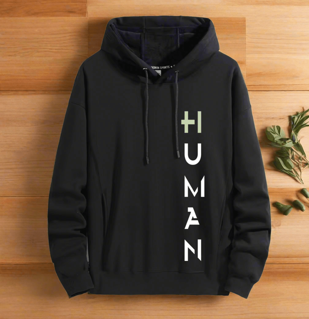 Human Art hoodie warm and stylish for cold weather comfort