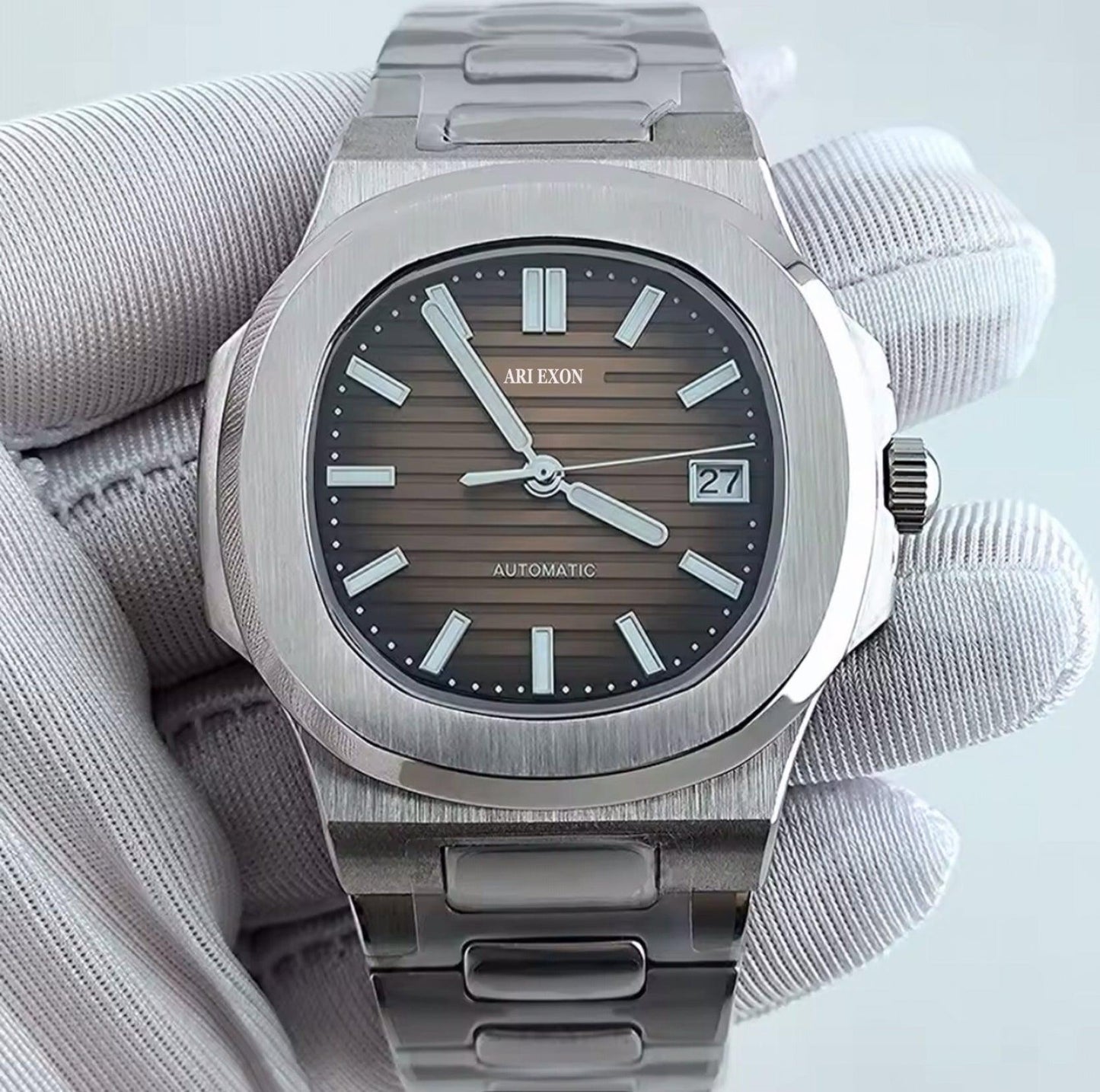 ARI EXON: timeless elegance stainless steel mechanical watch