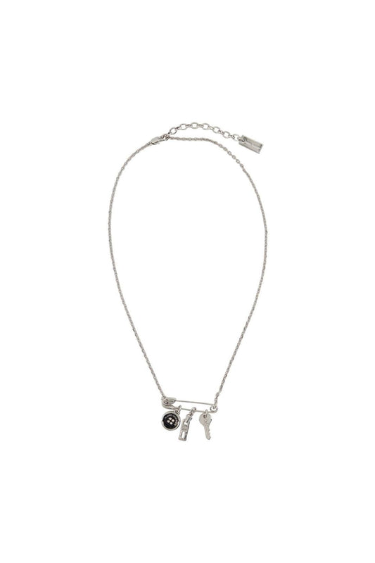 Button Charm Halskette - Marc Jacobs - Metall - Silber