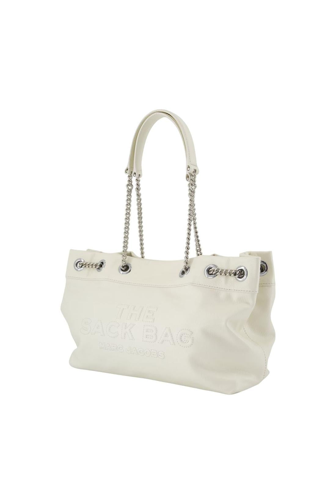 The Chain Sack Schultertasche - Marc Jacobs - Leder - Weiß